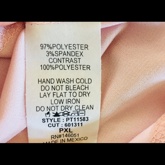 Faith and Joy Mixed Media Pink Top PXL Shirt Lace - Picture 5 of 8